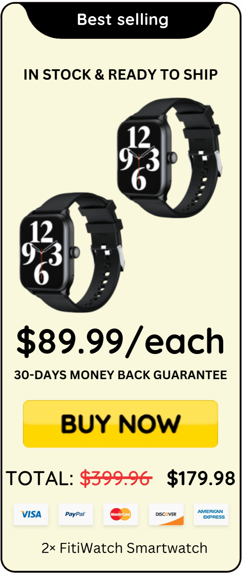 FitiWatch Smartwatch offer price 