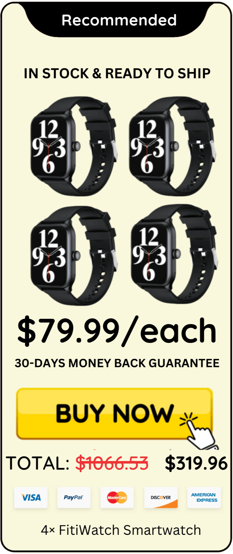 FitiWatch Smartwatch offer price 